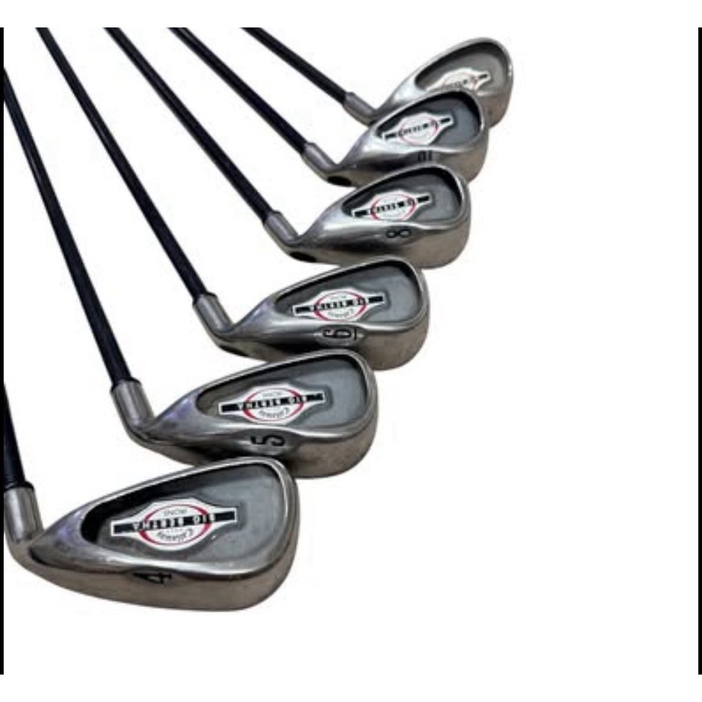 Callaway, Big Bertha Iron Set Six Clubs 50° RCH 75i Firm Flex Graphite Shafts RH